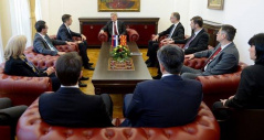 27. januar 2018. Delegacija Narodne skupštine na prijemu kod predsednika Republike Makedonije